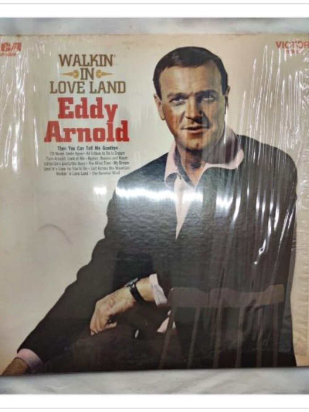 Eddy Arnold Walkin In Love Land Vintage Vinyl LP Album RCA Victor Record